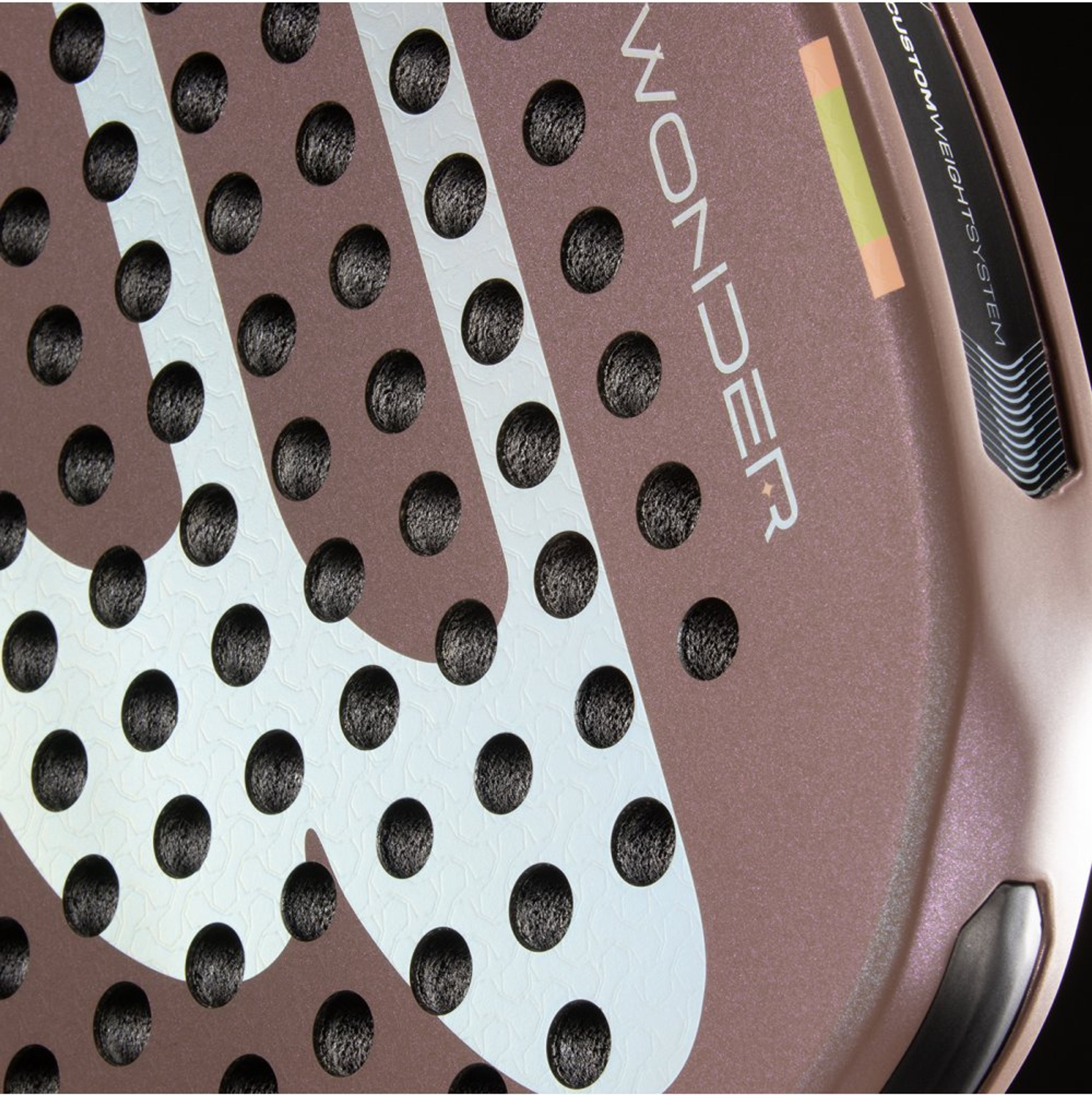 Bullpadel Wonder padel racket – horizontal top view