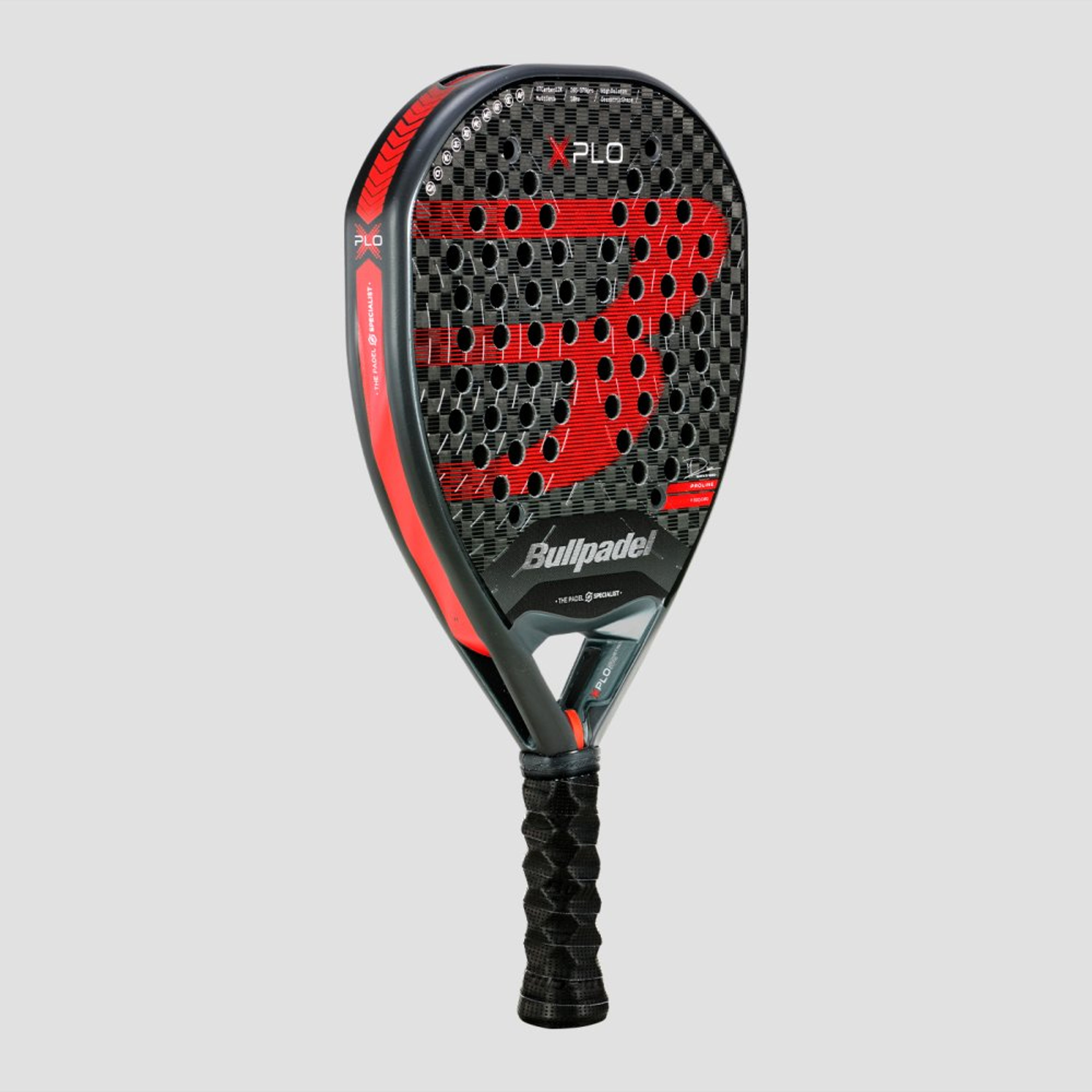 Bullpadel XPLO 25 padel racket – angled view