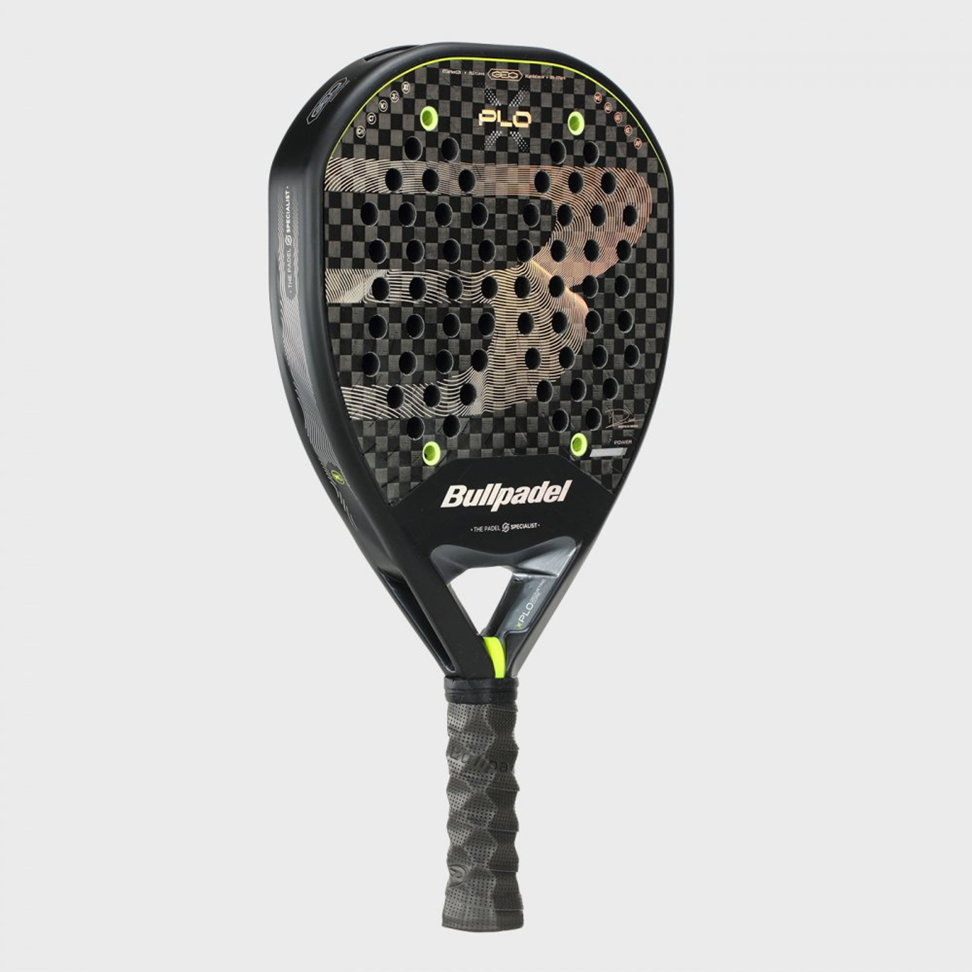 Bullpadel XPLO 26 padel racket – angled view