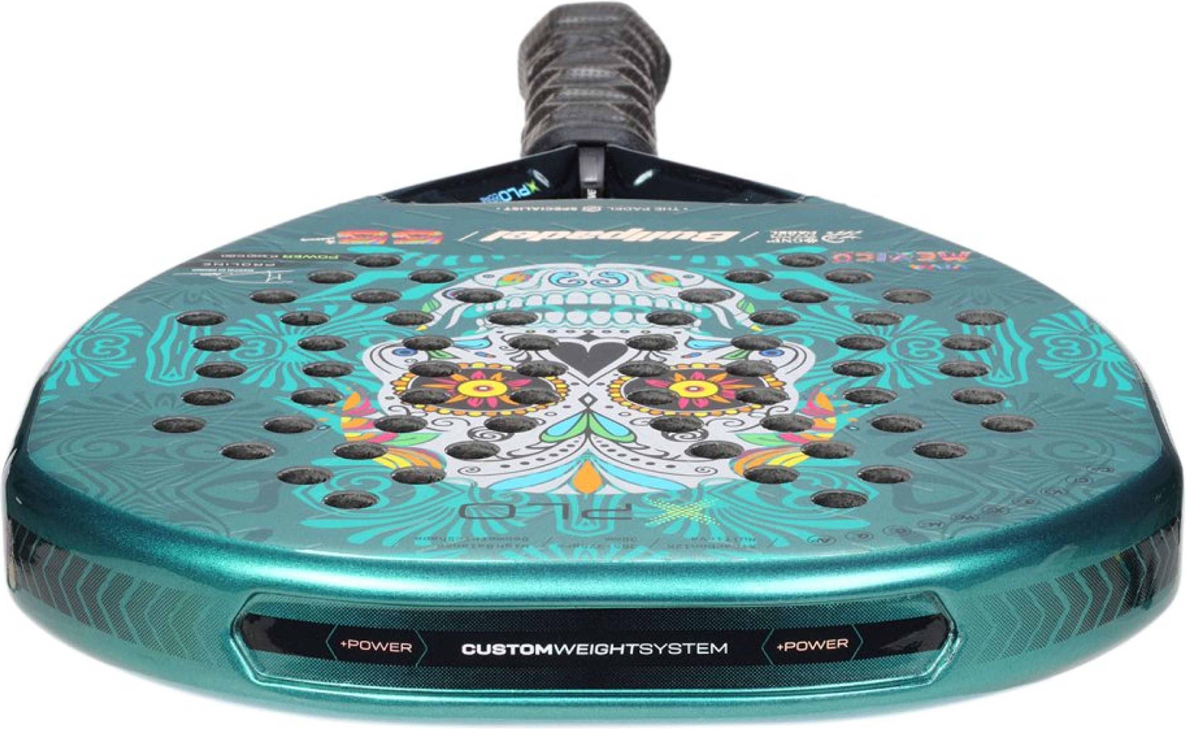 Bullpadel XPLO MX LTD padel racket – top view