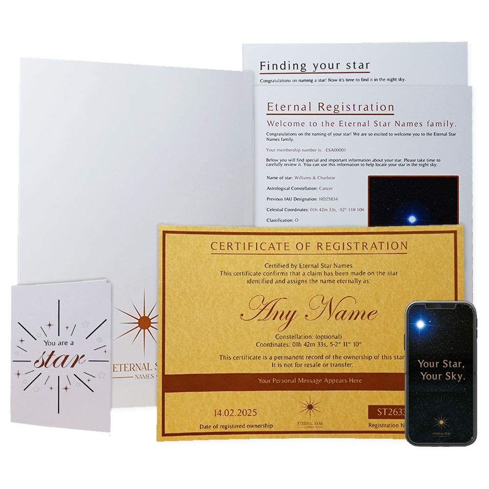Name A Star Gift Set – For Mum, Dad, Grandparents, Birthdays or Xmas - Picture 9 of 12
