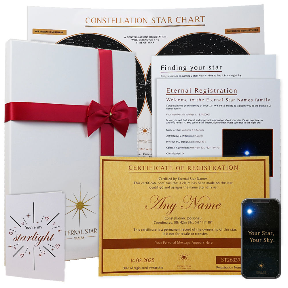 Name A Star Gift – Romantic Present for Him or Her Valentine’s Day, Anniversary