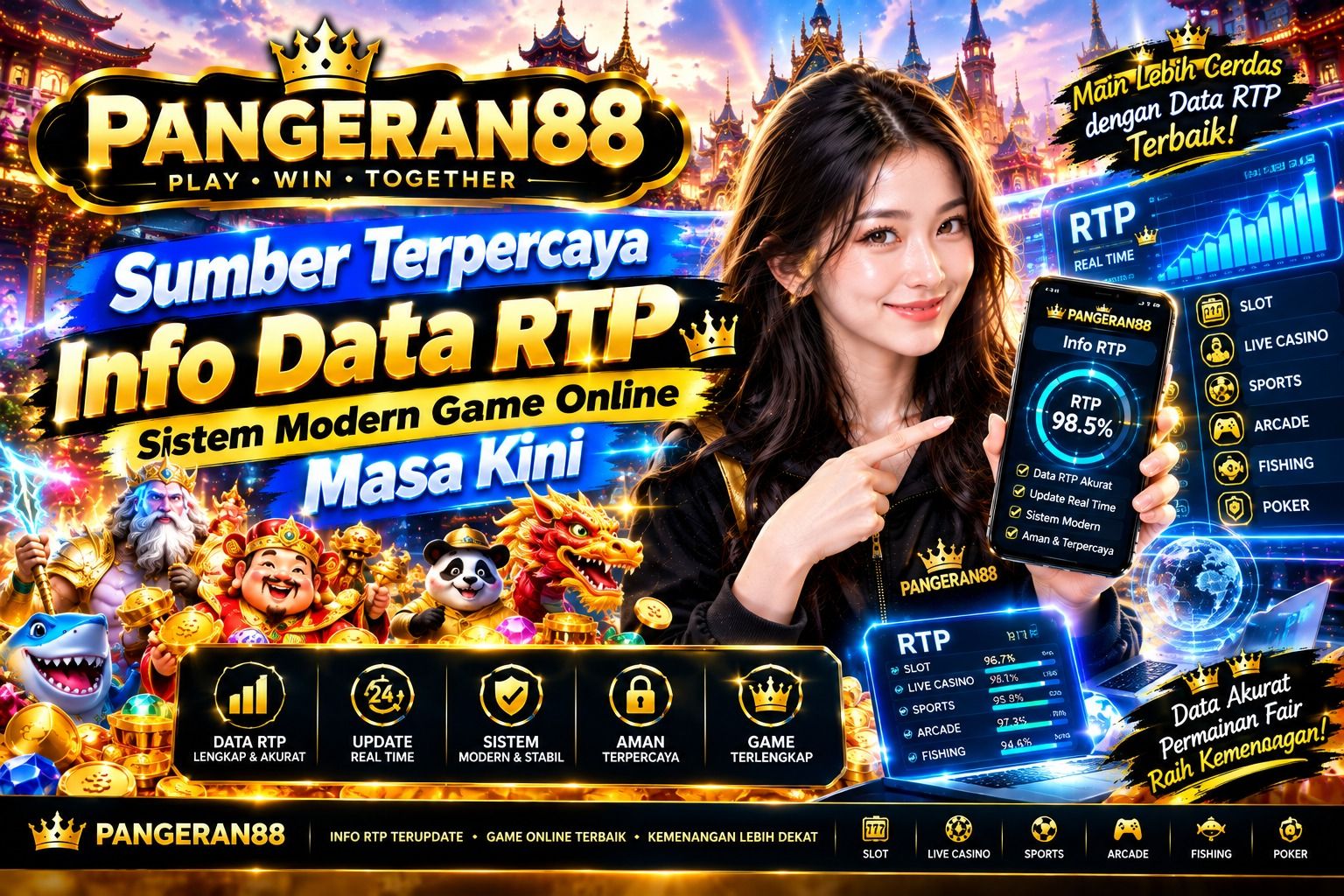 PANGERAN88: Sumber Terpercaya Info Data RTP Sistem Modern Game Online Masa Kini