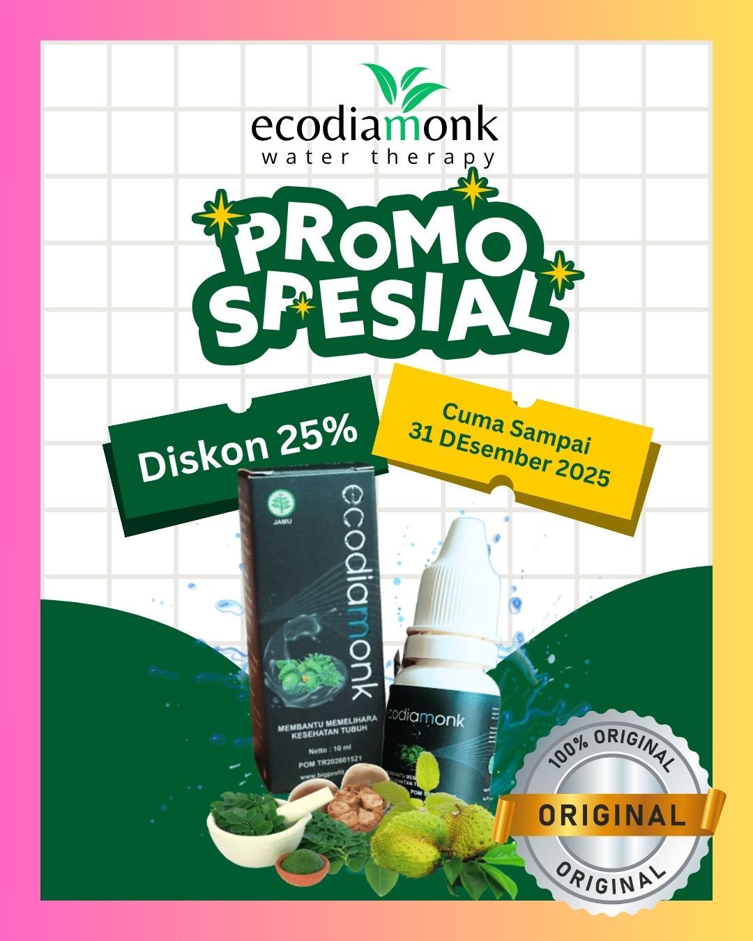 Terbukti Ampuh! Obat Herbal Asam Lambung Ecodiamonk Diserbu Pasar