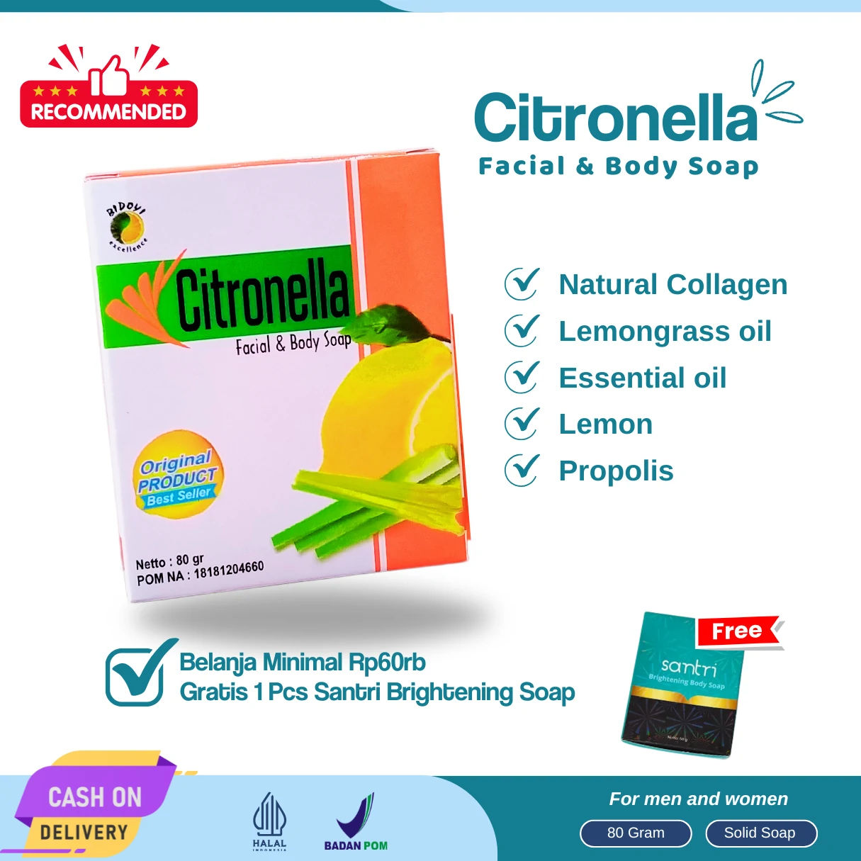 Jual Sabun Muka Citronella Original Termurah Sukabumi