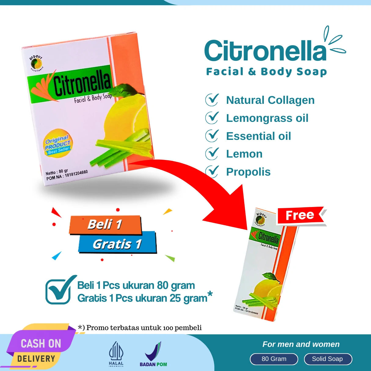 Jual Sabun Muka Citronella Original Termurah Tangerang Selatan