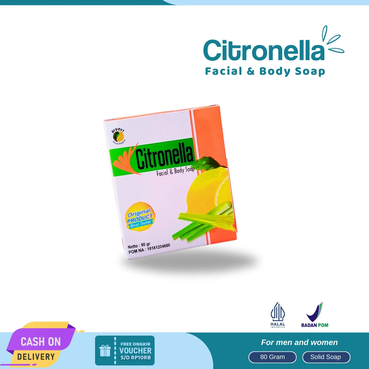 Jual Pembersih Wajah Sabun Citronella Termurah Ciamis