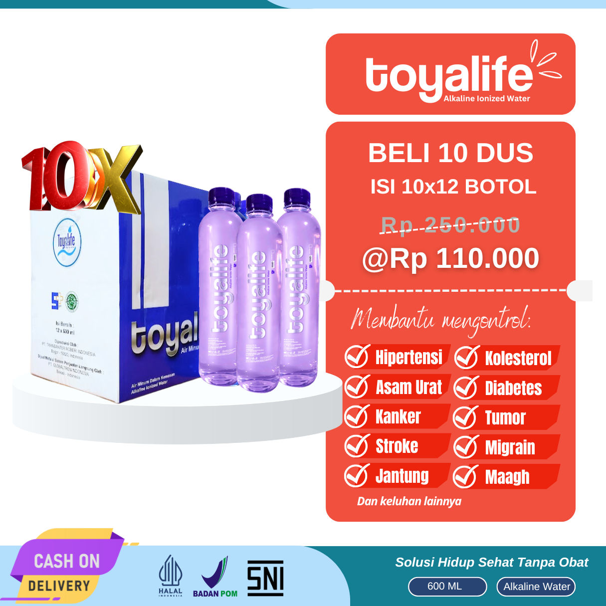 0852-2540-3076 Reseller Air Alkali Toyalife Termurah Pekalongan