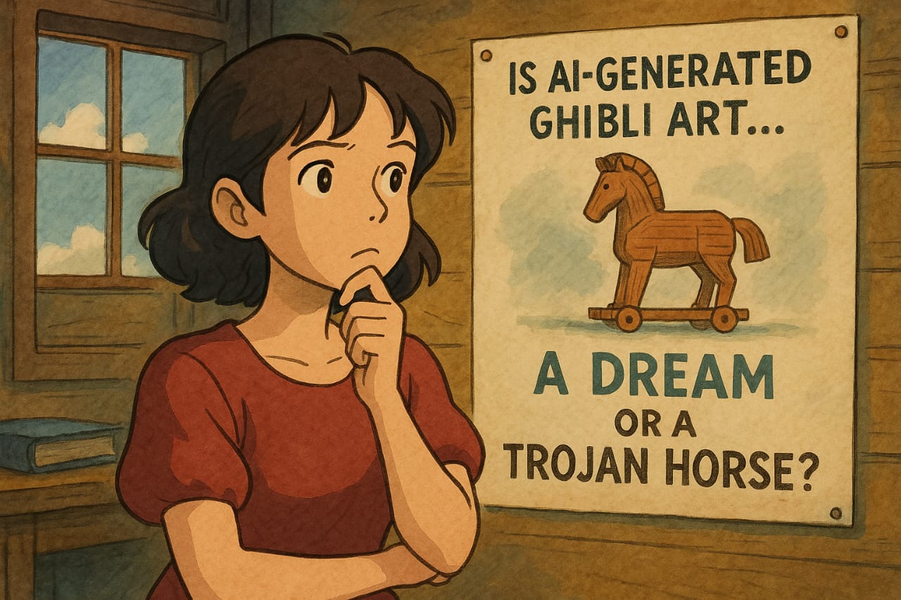 Is AI-Generated Ghibli Art a Dream or a Digital Trojan Horse?