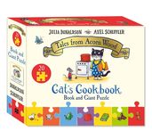 Book cover for Cat's Cookbook Book and Giant Puzzle Gift Set