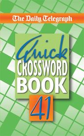 Book cover for Daily Telegraph Quick Crossword Book 41