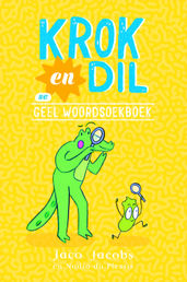 Book cover for Krok en Dil se Geel Woordsoekboek