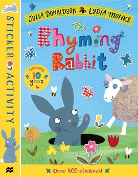 Book cover for The Rhyming Rabbit Sticker Book