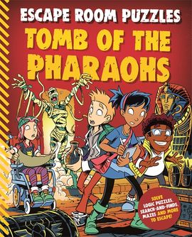 Book cover for Escape Room Puzzles: Tomb of the Pharaohs