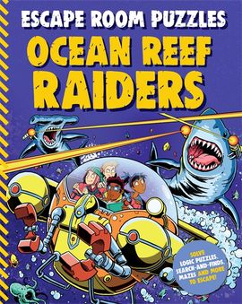 Book cover for Escape Room Puzzles: Ocean Reef Raiders