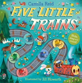 Book cover for Five Little Trains