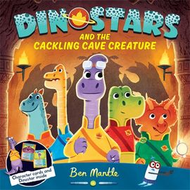 Book cover for Dinostars and the Cackling Cave Creature
