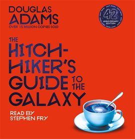 Book cover for The Hitchhiker's Guide to the Galaxy