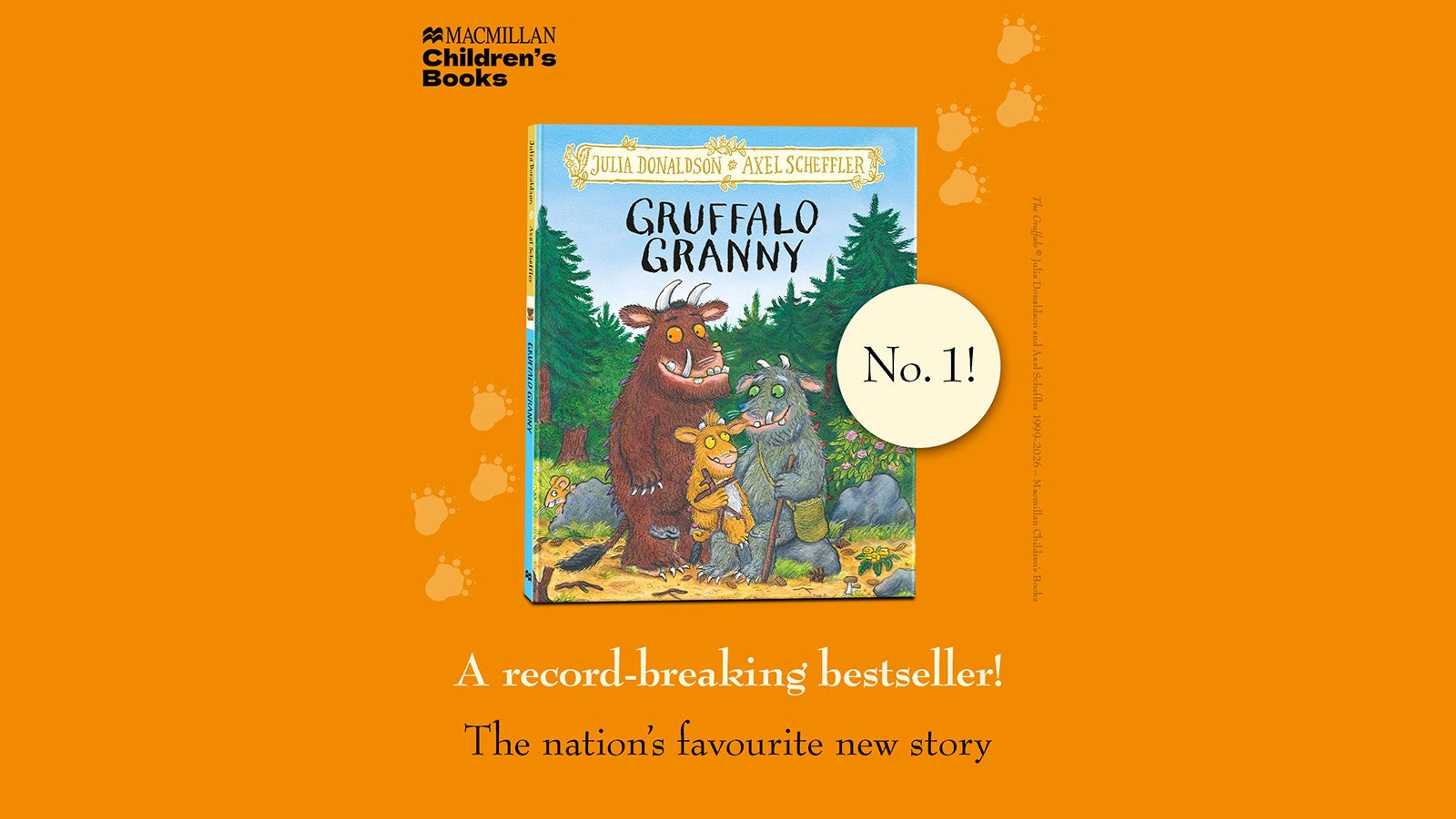 Julia Donaldson and Axel Scheffler’s 'Gruffalo Granny' breaks records as the fastest selling picture book of all time  
