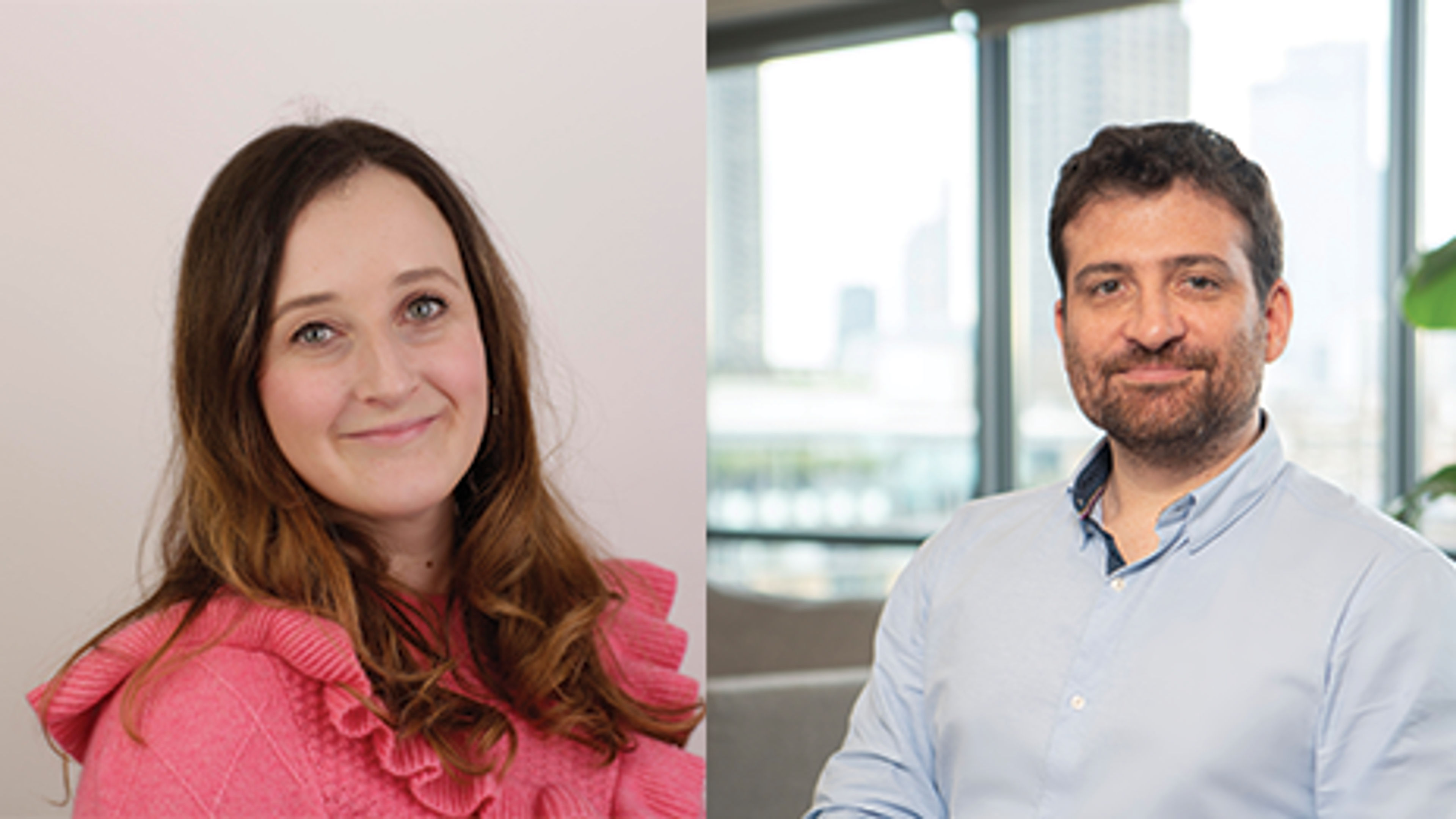 Portraits of Sara Cywinski and Mike Harpley