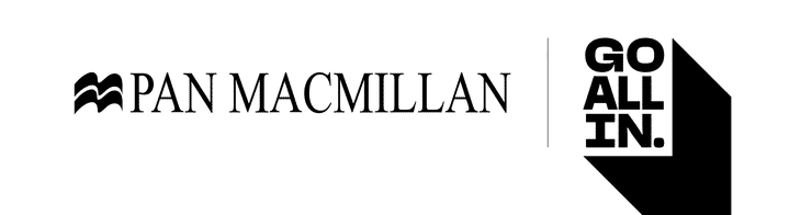 Pan Macmillan Logo next to the Go All In logo