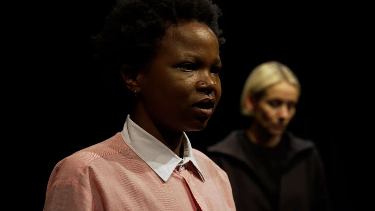 mandla as Nikki and Nicole Evans as Jess in Quiet as a Threat