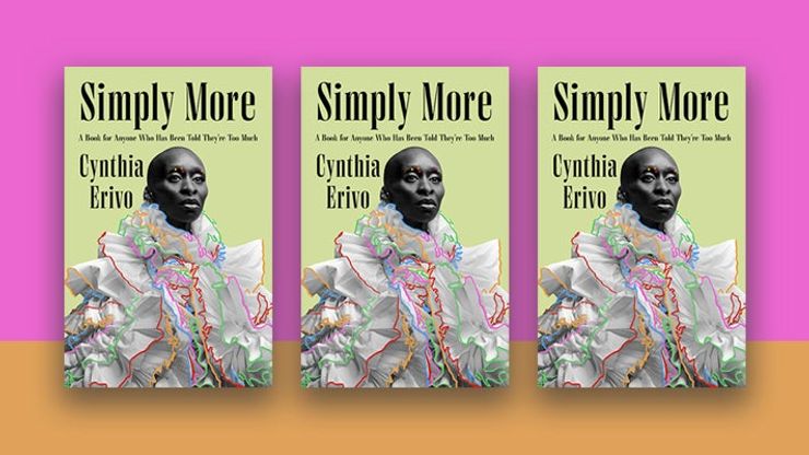 Books covers on a bright pink and orange background