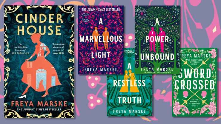 Book jackets from Freya Marske's five books