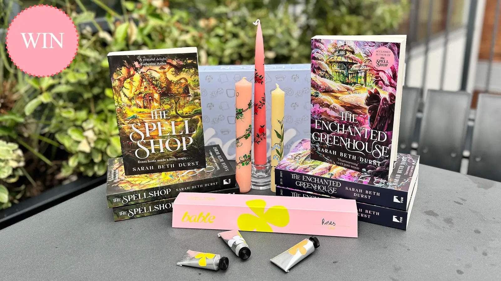 The Spellshop and Enchanted Greenhouse with Bable candles