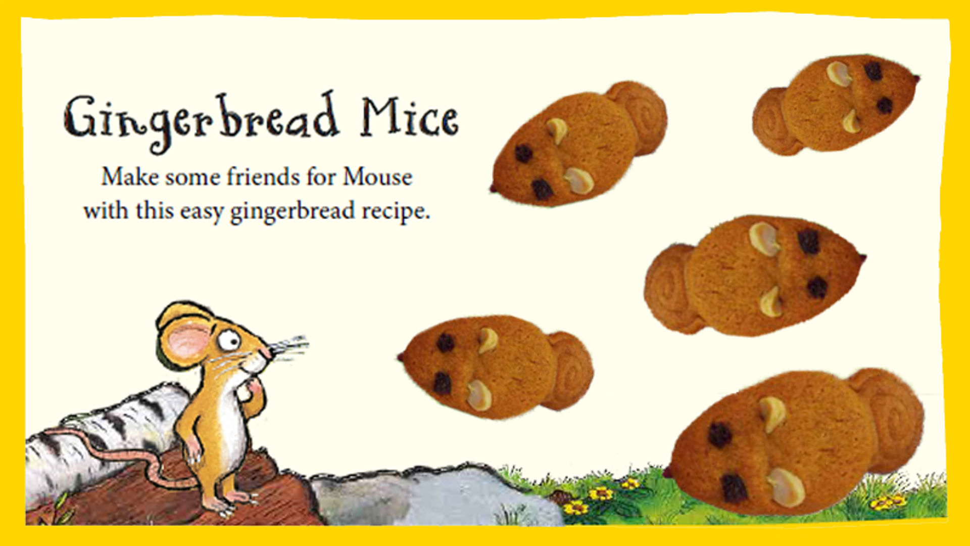 Cooking with kids: Gingerbread Mice