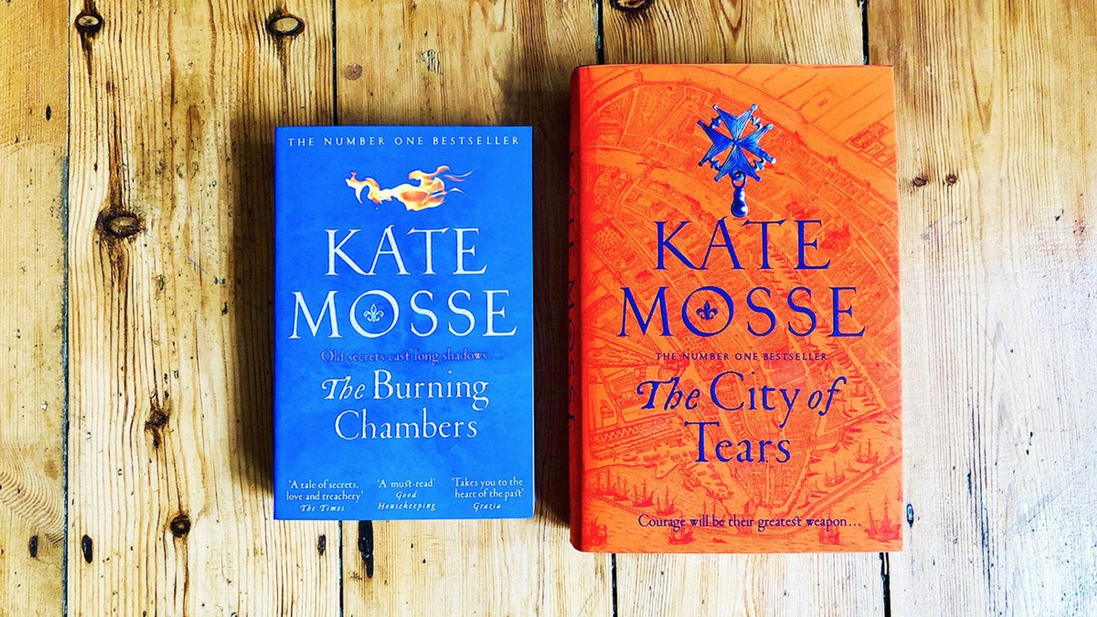 The Burning Chambers and The City of Tears book covers