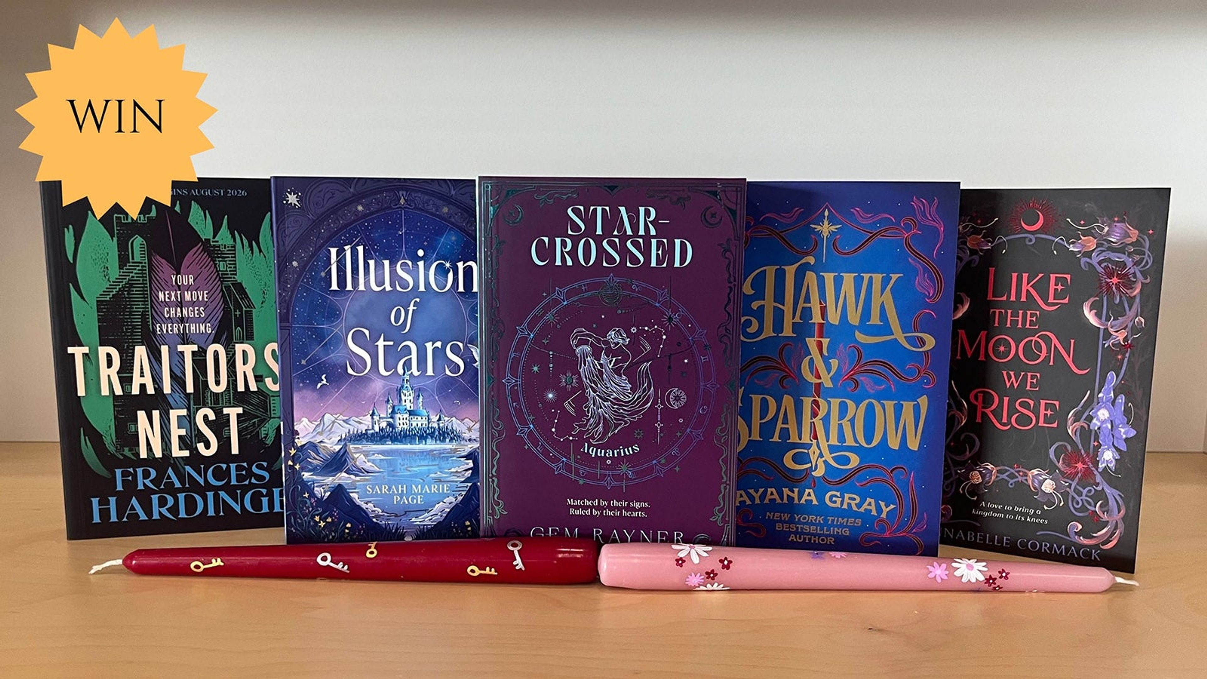 First Ink Fantasy Feast Giveaway Prizes - Proofs and Candles