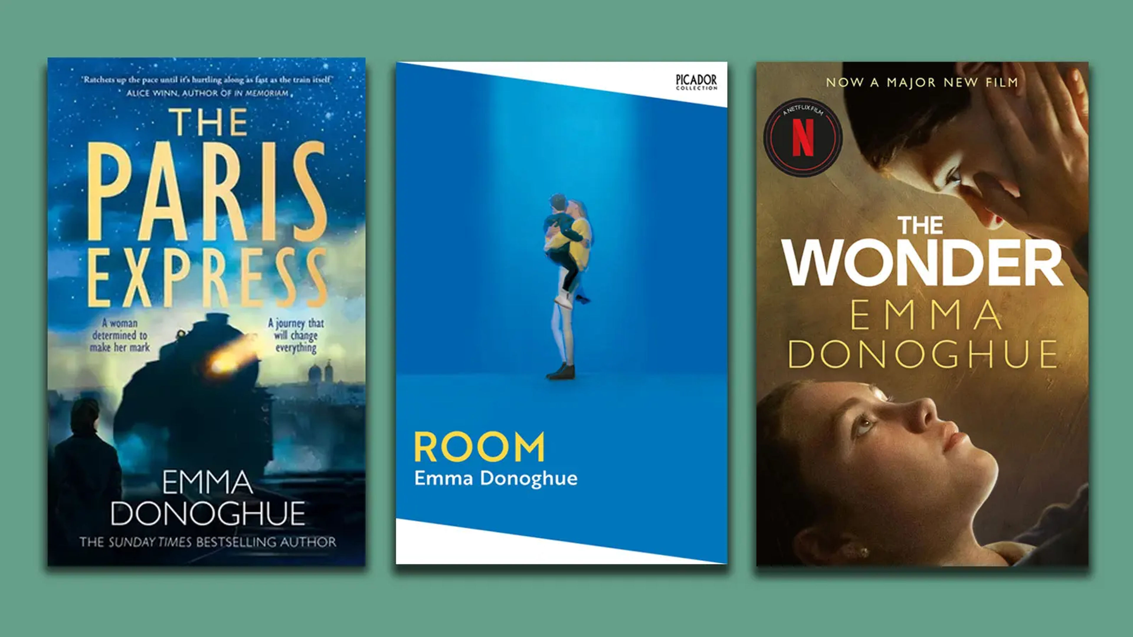The Paris Express, Room and The Wonder covers