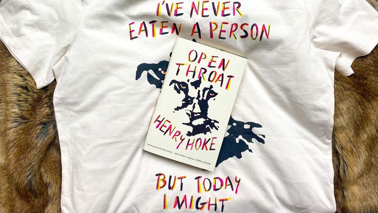 Open Throat tshirt and book