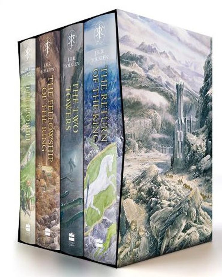 Book cover for The Lord of The Rings and the Hobbit