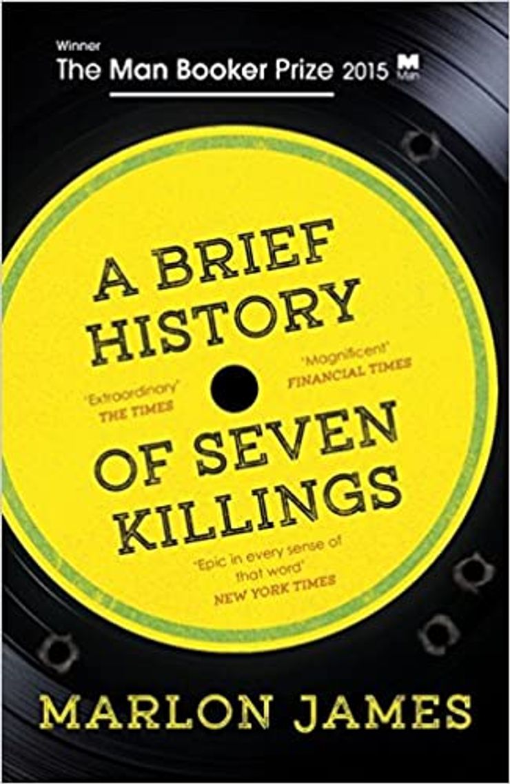 Book cover for A Brief History of Seven Killings, winner 2015