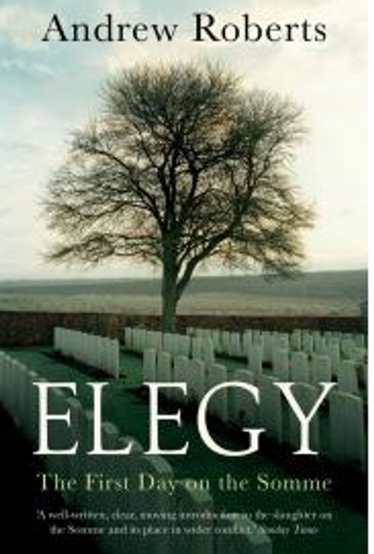 Book cover for Elegy: The First Day of the Somme