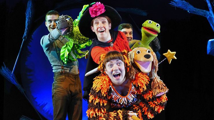 Four actors from the Room on the Broom Live Show