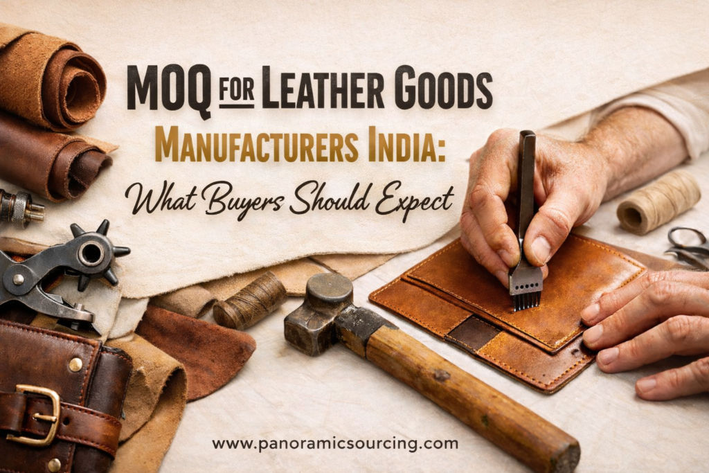 MOQ for leather goods manufacturers India