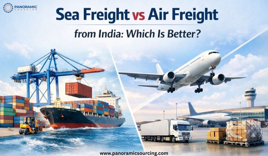 Sea freight vs air freight from India