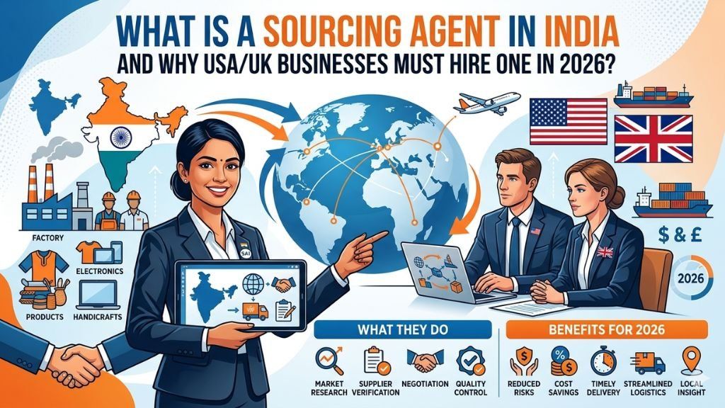 What is a Sourcing Agent in India and Why USA/UK Businesses Must Hire One in 2026?