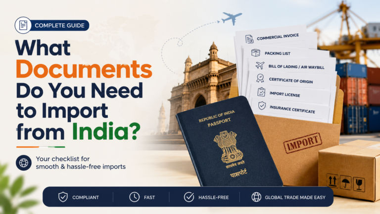 Documents Needed to Import from India