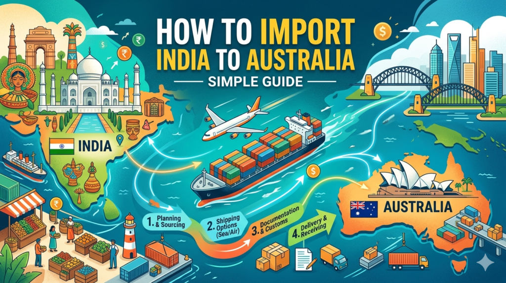 Import from India to Australia