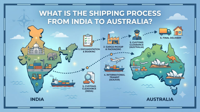 shipping from India to Australia