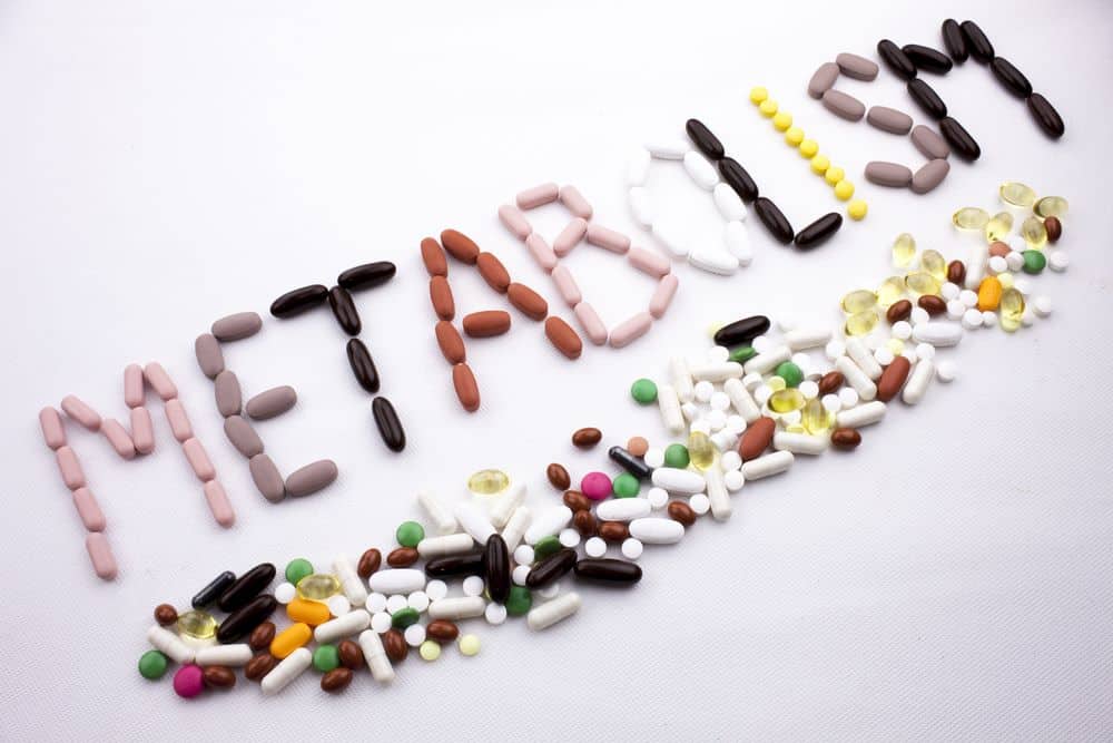 Health concept written with pills Metabolism Health concept written with pills Metabolism