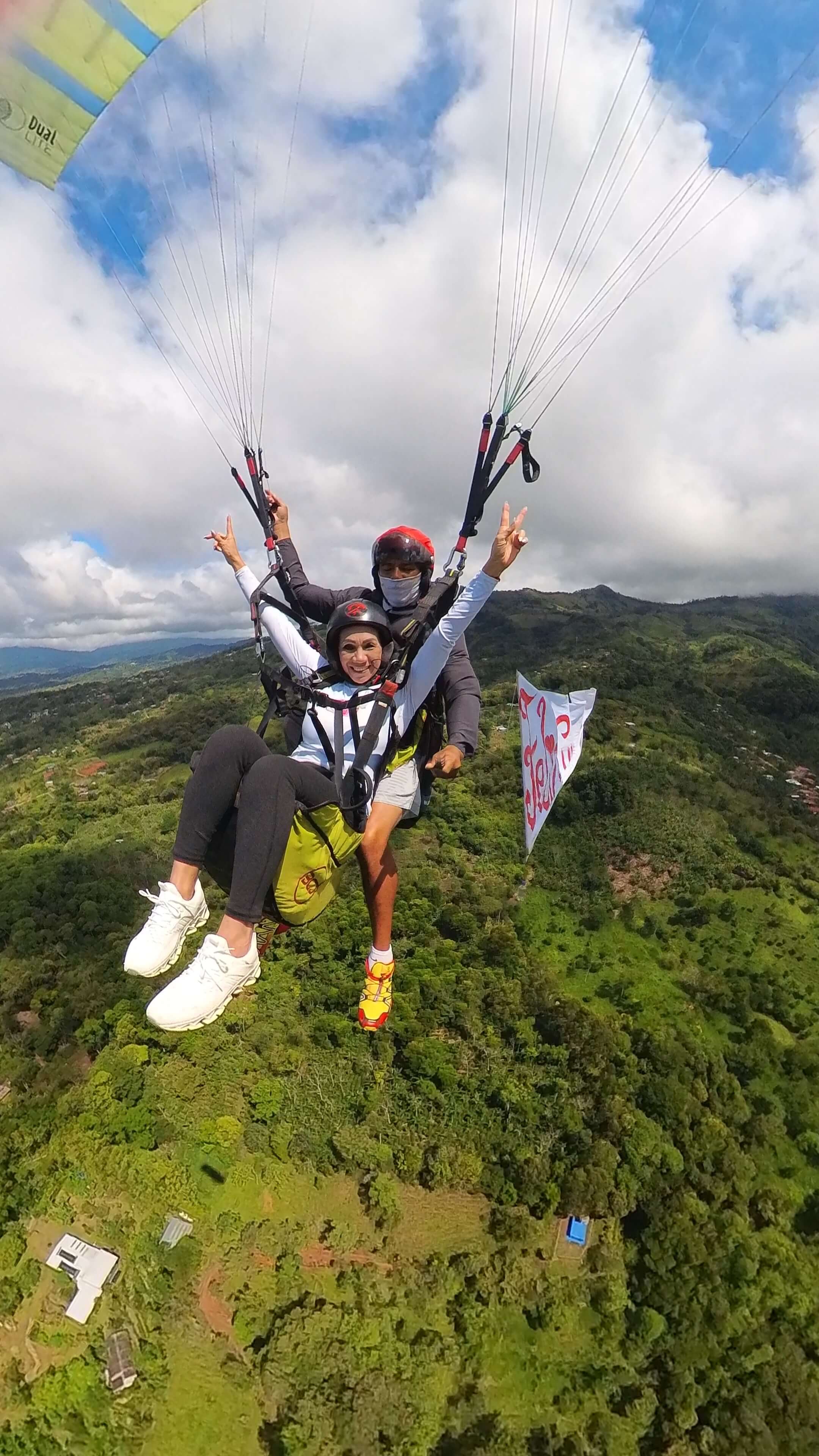 Paragliding aerial