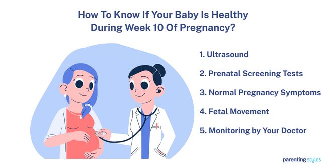 signs of a healthy pregnancy at 10 weeks