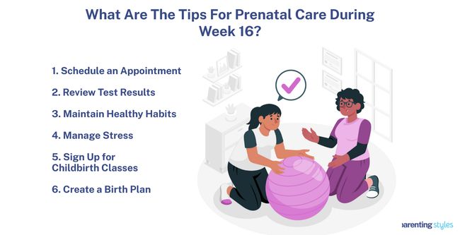 prenatal care tip for 16 week pregnant