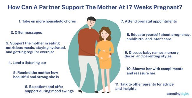 17 weeks pregnant partner support
