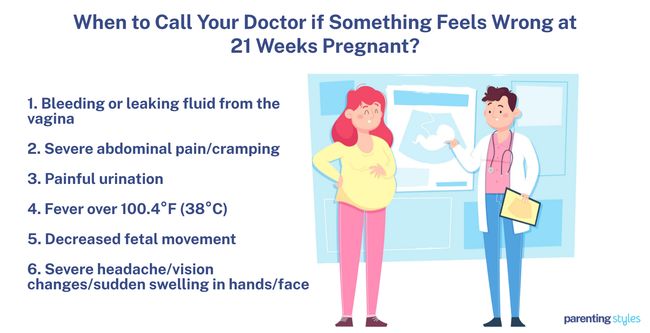 when to worry at 21 weeks pregnant